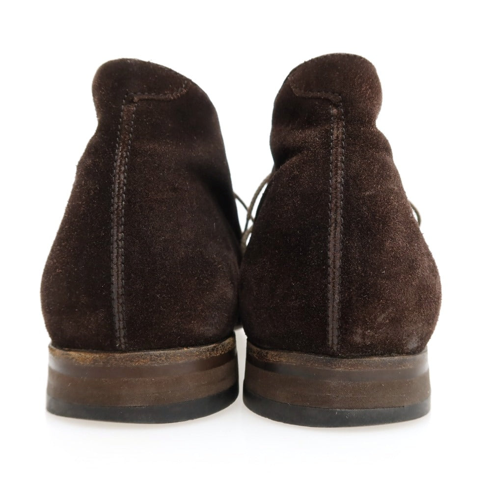 【中古】ディメッラ DI MELLA スエード ブーツ ダークブラウン【サイズ表記不明(UK8.5位)】【 状態ランクD 】【 メンズ 】