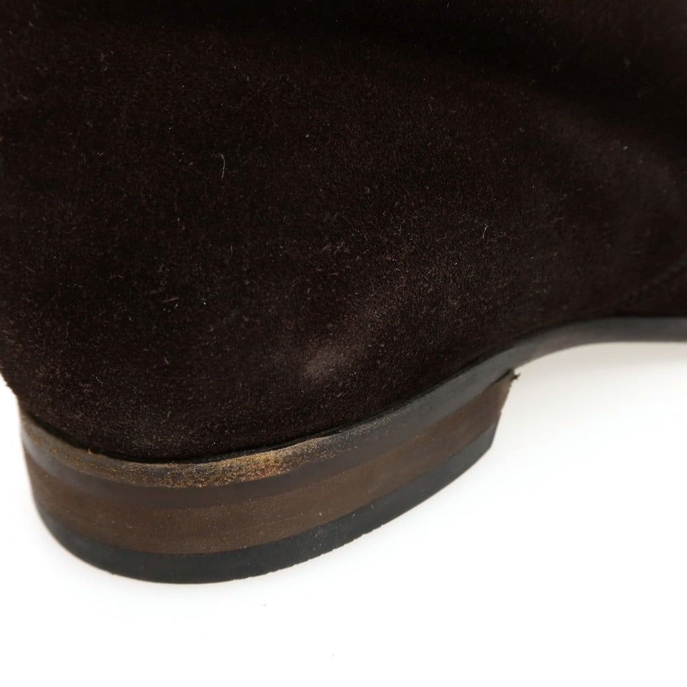 【中古】ディメッラ DI MELLA スエード ブーツ ダークブラウン【サイズ表記不明(UK8.5位)】【 状態ランクD 】【 メンズ 】