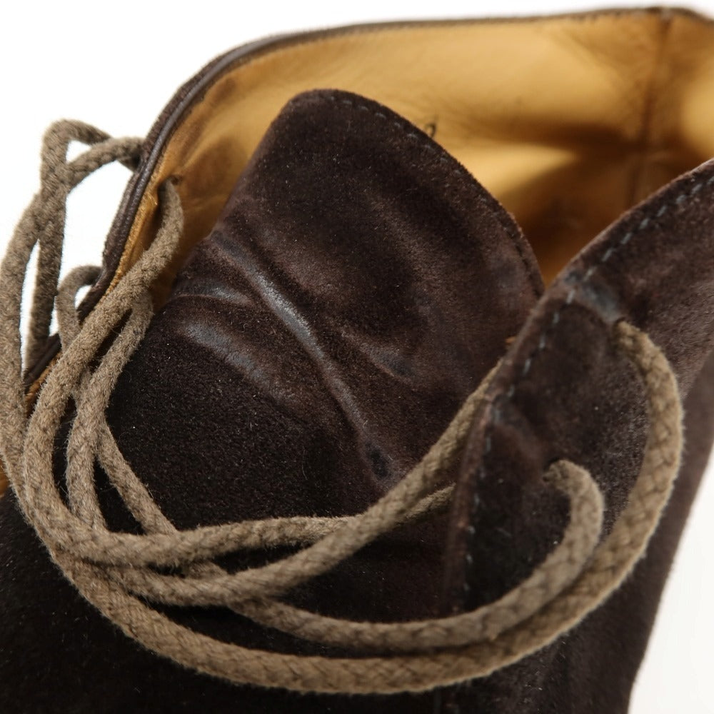 【中古】ディメッラ DI MELLA スエード ブーツ ダークブラウン【サイズ表記不明(UK8.5位)】【 状態ランクD 】【 メンズ 】