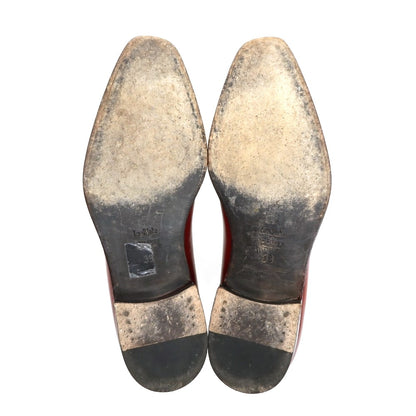 【中古】イセタンメンズ ISETAN MENS レザー ローファー レッド【サイズ39】【 状態ランクC 】【 メンズ 】