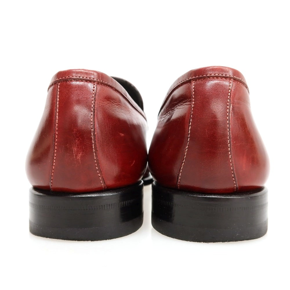 【中古】イセタンメンズ ISETAN MENS レザー ローファー レッド【サイズ39】【 状態ランクC 】【 メンズ 】