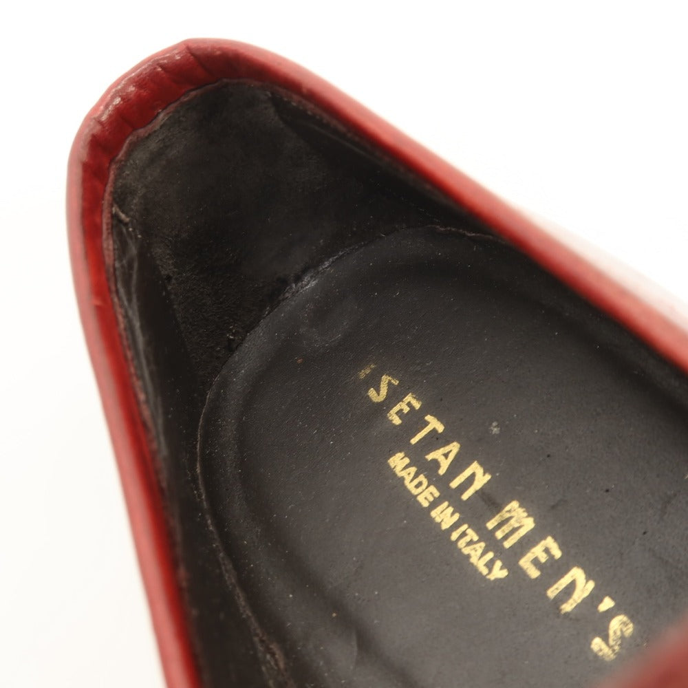 【中古】イセタンメンズ ISETAN MENS レザー ローファー レッド【サイズ39】【 状態ランクC 】【 メンズ 】