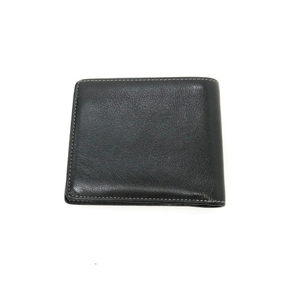 【中古】カミーユ フォルネ Camille Fournet レザー 二つ折り財布 ブラック【 状態ランクB 】【 メンズ 】