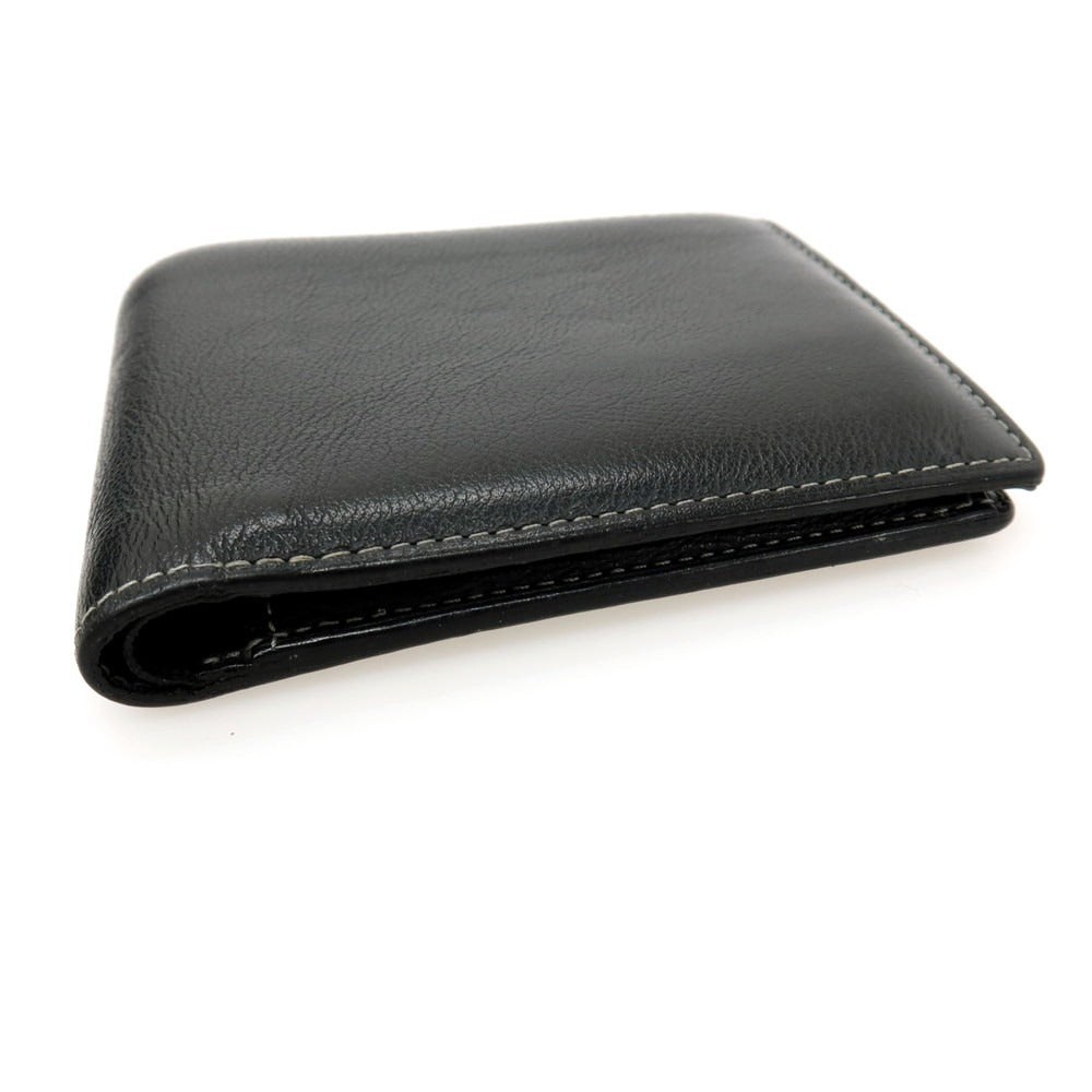 【中古】カミーユ フォルネ Camille Fournet レザー 二つ折り財布 ブラック【 状態ランクB 】【 メンズ 】