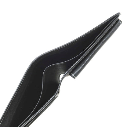 【中古】カミーユ フォルネ Camille Fournet レザー 二つ折り財布 ブラック【 状態ランクB 】【 メンズ 】