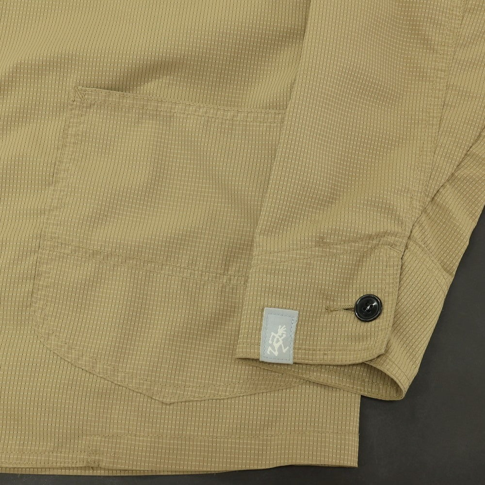 【中古】リー Lee × GRAMICCI ポリエステル 2B カジュアルジャケット イエローカーキ【サイズL】【 状態ランクC 】【 メンズ 】