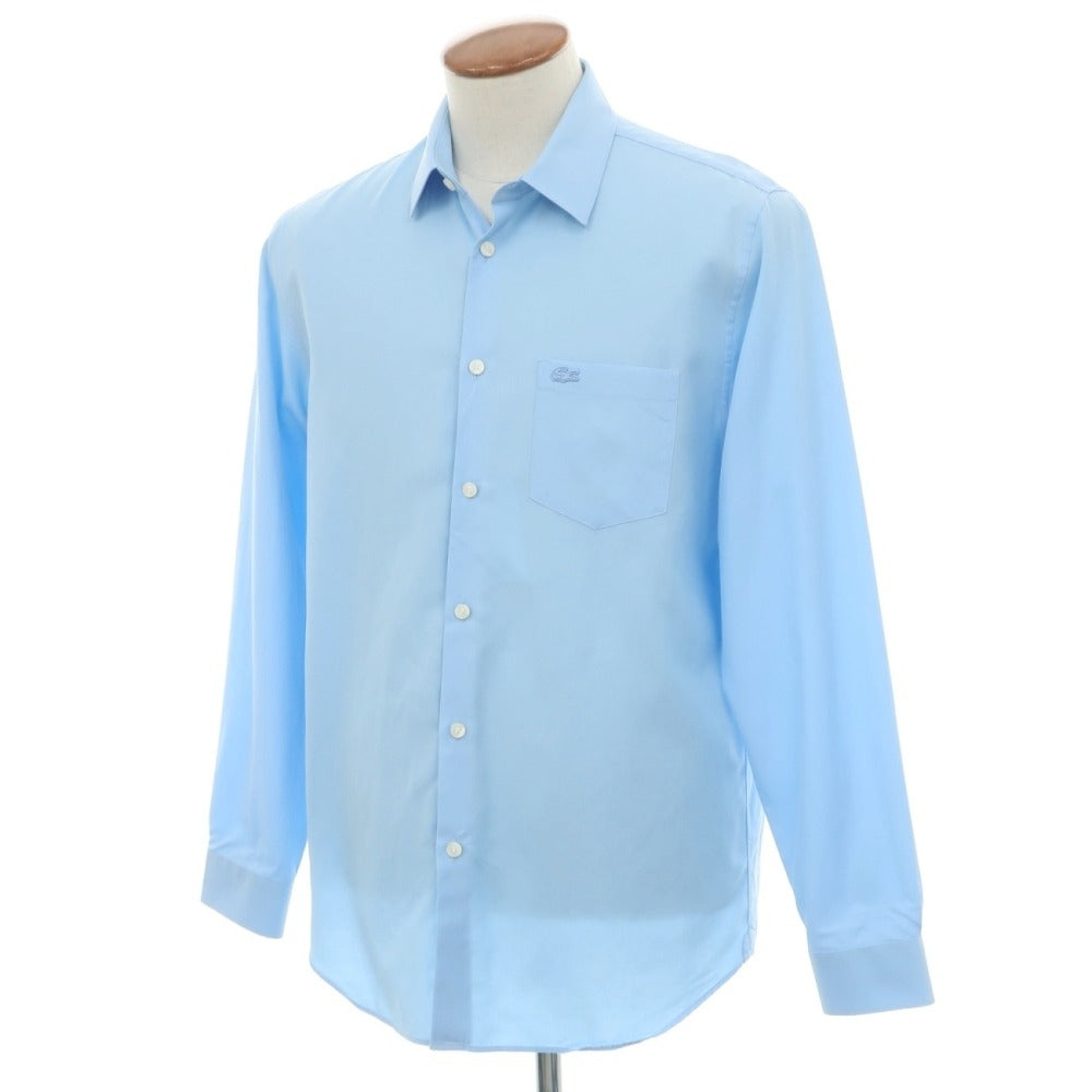 【中古】ラコステ LACOSTE コットン ショートカラー ドレスシャツ ライトブルー【サイズFR 40】【 状態ランクB 】【 メンズ 】