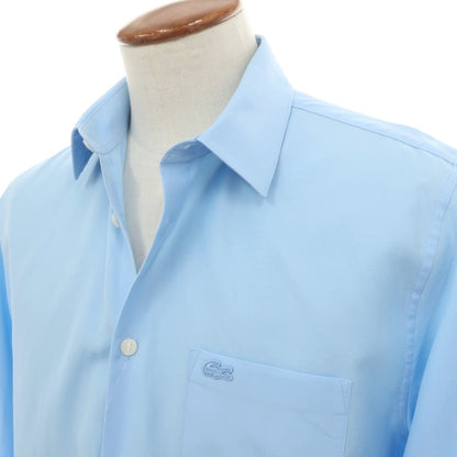 【中古】ラコステ LACOSTE コットン ショートカラー ドレスシャツ ライトブルー【サイズFR 40】【 状態ランクB 】【 メンズ 】