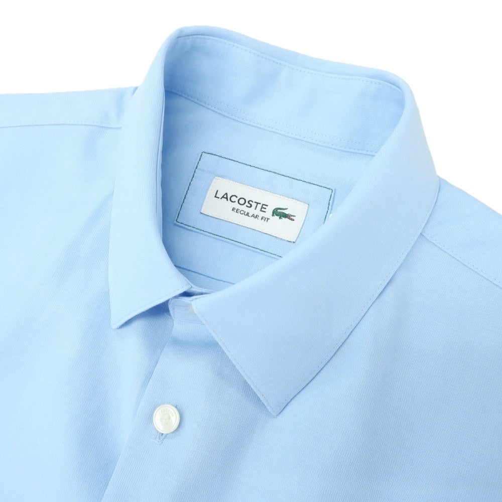 【中古】ラコステ LACOSTE コットン ショートカラー ドレスシャツ ライトブルー【サイズFR 40】【 状態ランクB 】【 メンズ 】