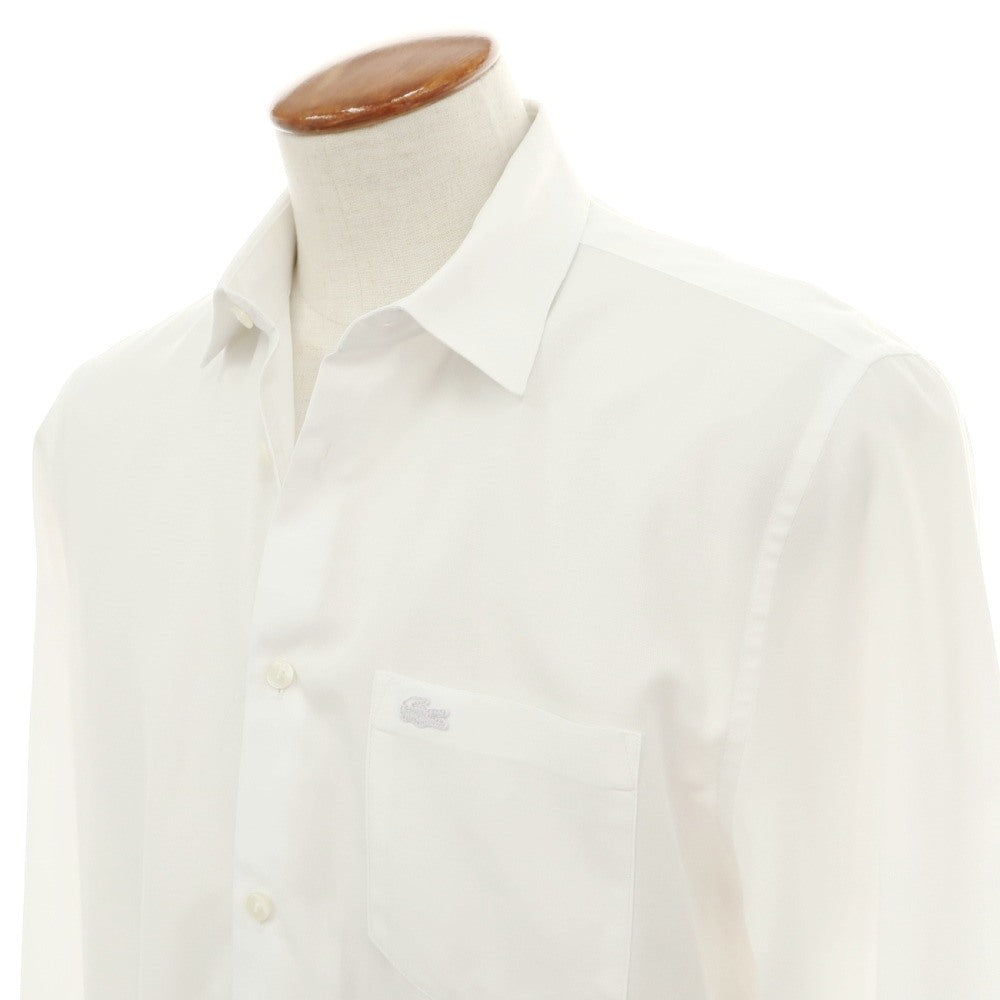 【中古】ラコステ LACOSTE コットン ショートカラー ドレスシャツ ホワイト【サイズFR 40】【 状態ランクB 】【 メンズ 】