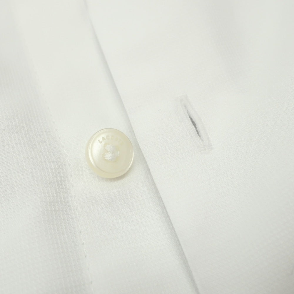 【中古】ラコステ LACOSTE コットン ショートカラー ドレスシャツ ホワイト【サイズFR 40】【 状態ランクB 】【 メンズ 】