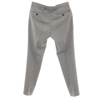【中古】インコテックス スローウェア INCOTEX SLOWEAR ストレッチ ポリエステルウール ドレススラックスパンツ グレー【サイズ48】【 状態ランクB 】【 メンズ 】
