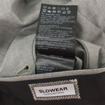 【中古】インコテックス スローウェア INCOTEX SLOWEAR ストレッチ ポリエステルウール ドレススラックスパンツ グレー【サイズ48】【 状態ランクB 】【 メンズ 】