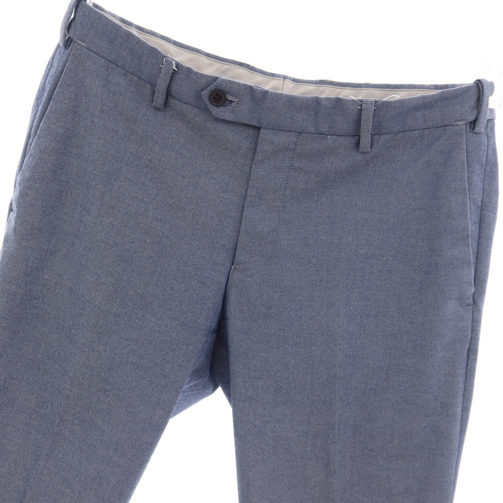 【中古】グリーンレーベルリラクシング green label relaxing ストレッチ コットンポリエステル カジュアルスラックスパンツ ブルー【サイズL】【 状態ランクB 】【 メンズ 】