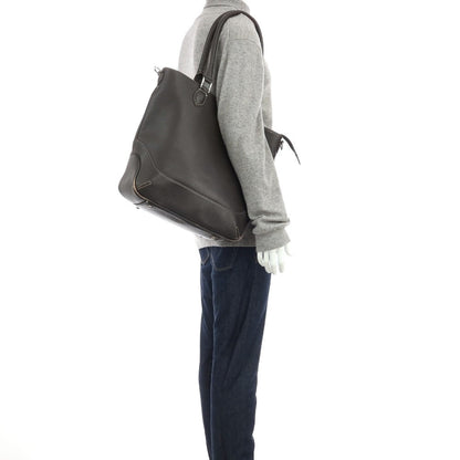【中古】ペッレモルビダ PELLE MORBIDA レザー トートバッグ ブラウン【 状態ランクC 】【 メンズ 】