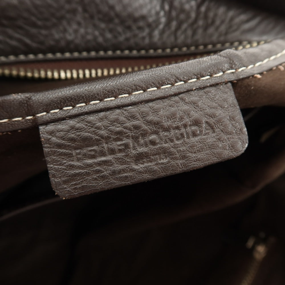 【中古】ペッレモルビダ PELLE MORBIDA レザー トートバッグ ブラウン【 状態ランクC 】【 メンズ 】