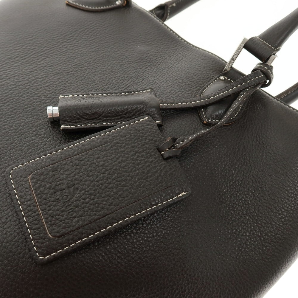 【中古】ペッレモルビダ PELLE MORBIDA レザー トートバッグ ブラウン【 状態ランクC 】【 メンズ 】
