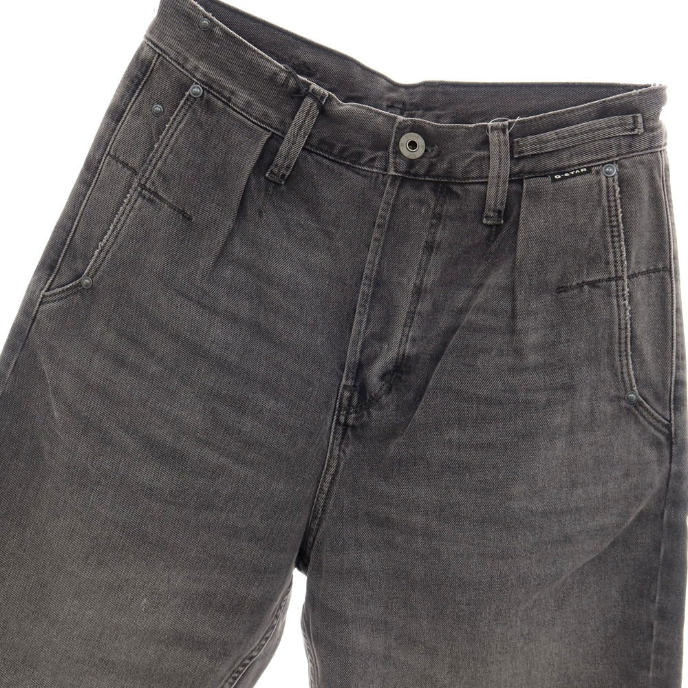 【新品】ジースターロウ G-STAR RAW WORKER CHINO RELAXED SHORT コットン デニム ショートパンツ ブラック（グレー）【サイズ28】【 状態ランクN 】【 メンズ 】