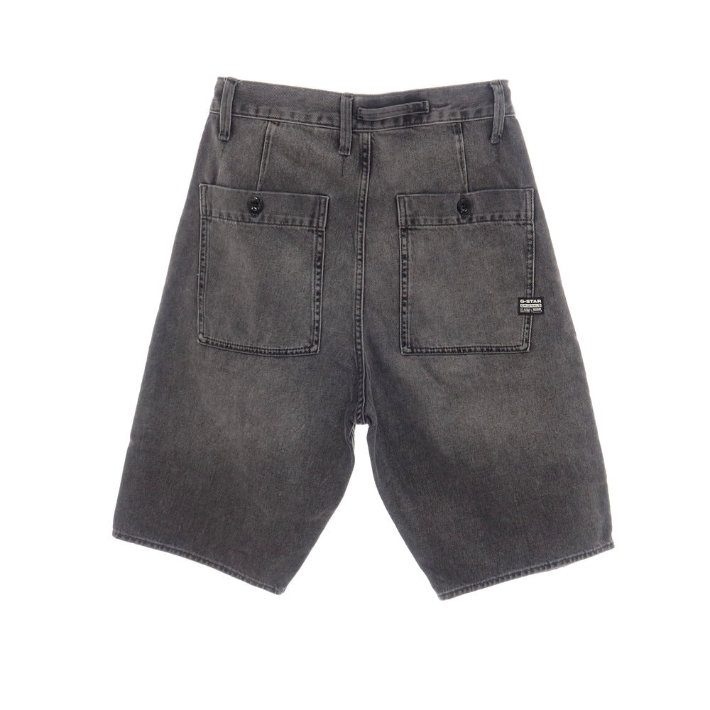 【新品】ジースターロウ G-STAR RAW WORKER CHINO RELAXED SHORT コットン デニム ショートパンツ ブラック（グレー）【サイズ28】【 状態ランクN 】【 メンズ 】