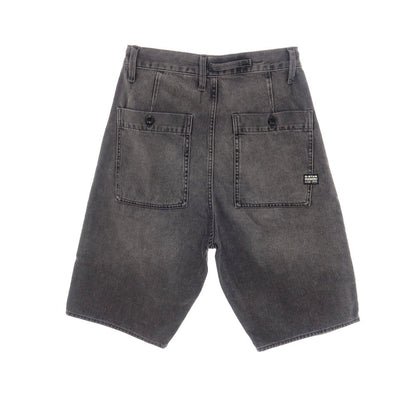 【新品】ジースターロウ G-STAR RAW WORKER CHINO RELAXED SHORT コットン デニム ショートパンツ ブラック（グレー）【サイズ28】【 状態ランクN 】【 メンズ 】