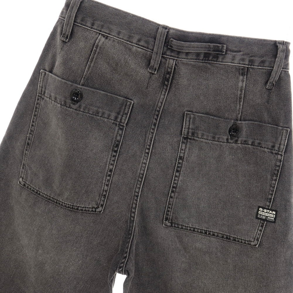 【新品】ジースターロウ G-STAR RAW WORKER CHINO RELAXED SHORT コットン デニム ショートパンツ ブラック（グレー）【サイズ28】【 状態ランクN 】【 メンズ 】