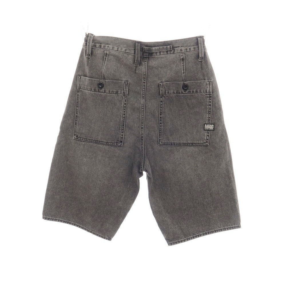 【新品アウトレット】ジースターロウ G-STAR RAW WORKER CHINO RELAXED SHORT コットン デニム ショートパンツ ブラック（グレー）【サイズ28】【 状態ランクN- 】【 メンズ 】
