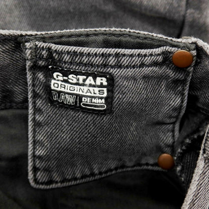 【新品アウトレット】ジースターロウ G-STAR RAW WORKER CHINO RELAXED SHORT コットン デニム ショートパンツ ブラック（グレー）【サイズ28】【 状態ランクN- 】【 メンズ 】