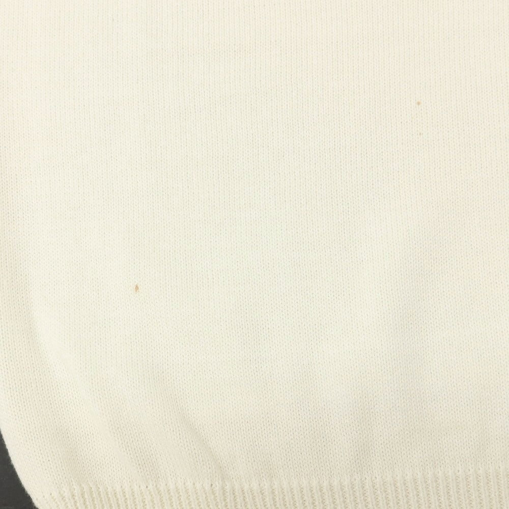 【中古】アレッサンドロルッピ Alessandro Luppi コットン クルーネック プルオーバーニット ホワイト【サイズ44】【 状態ランクB 】【 メンズ 】