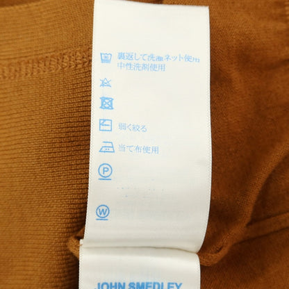 【中古】ジョンスメドレー JOHN SMEDLEY ハイゲージ シーアイランドコットン ニット カーディガン キャメルブラウン【サイズS】【 状態ランクB 】【 メンズ 】
