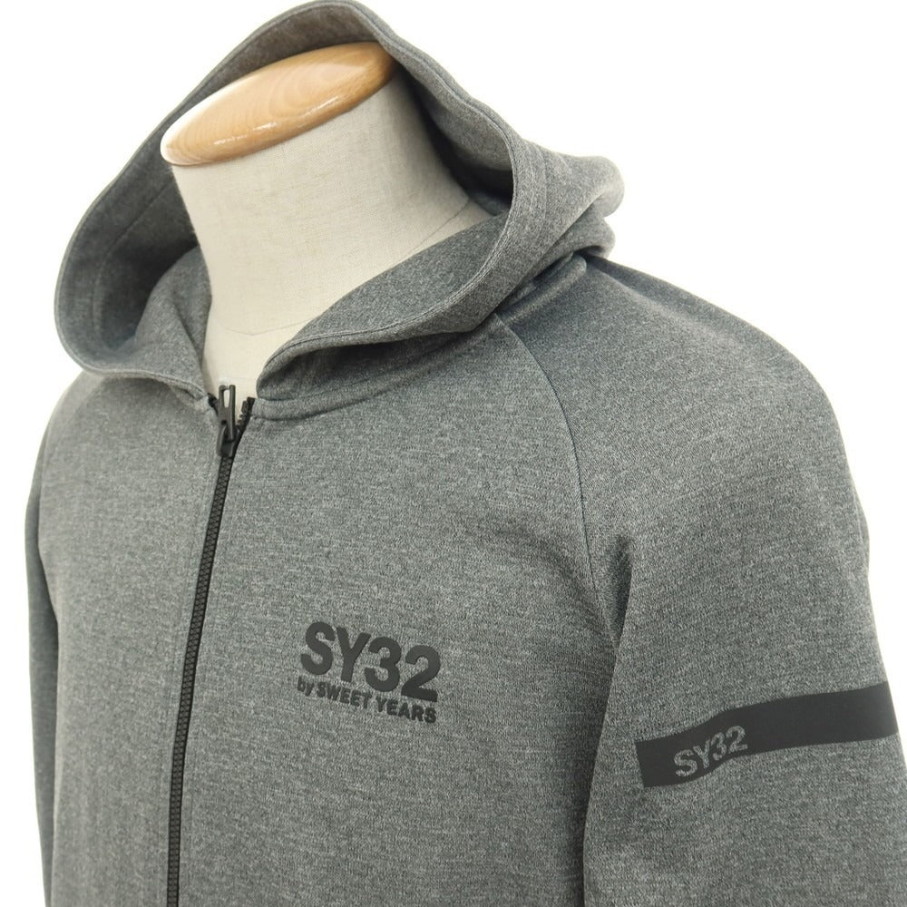 【中古】エスワイサーティトゥー バイ スウィートイヤーズ SY32 BY SWEET YEARS ポリエステル ジップアップ パーカー グレー【サイズS】【 状態ランクC 】【 メンズ 】