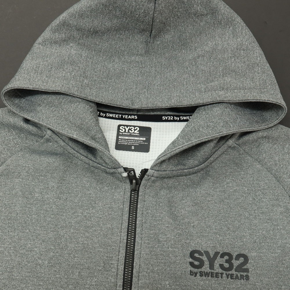 【中古】エスワイサーティトゥー バイ スウィートイヤーズ SY32 BY SWEET YEARS ポリエステル ジップアップ パーカー グレー【サイズS】【 状態ランクC 】【 メンズ 】