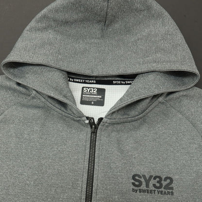 【中古】エスワイサーティトゥー バイ スウィートイヤーズ SY32 BY SWEET YEARS ポリエステル ジップアップ パーカー グレー【サイズS】【 状態ランクC 】【 メンズ 】