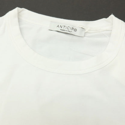 【中古】【未使用】アンティーチポ　アンティチポ ANTICIPO NEBBIOLO クルーネック 半袖Ｔシャツ ホワイト【サイズ40】【 状態ランクS 】【 メンズ 】