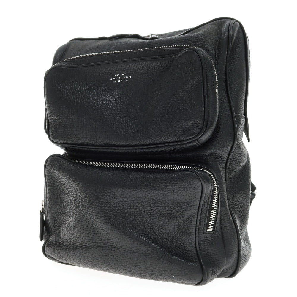 【中古】スマイソン SMYTHSON レザー バックパック・リュック ブラック【 状態ランクD 】【 メンズ 】