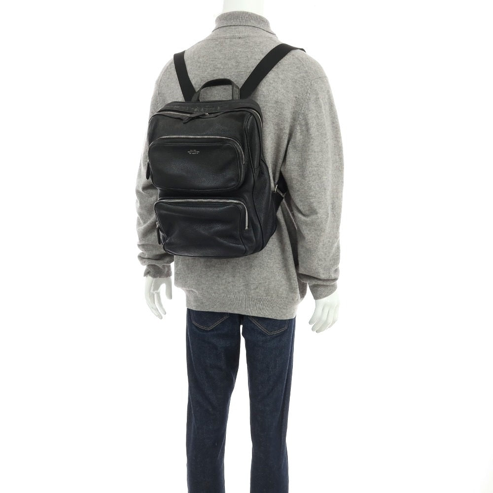 【中古】スマイソン SMYTHSON レザー バックパック・リュック ブラック【 状態ランクD 】【 メンズ 】