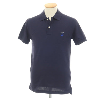 【中古】【未使用】ブルックスブラザーズ Brooks Brothers スーピマコットン 鹿の子 半袖ポロシャツ ネイビー【サイズXS】【 状態ランクS 】【 メンズ 】