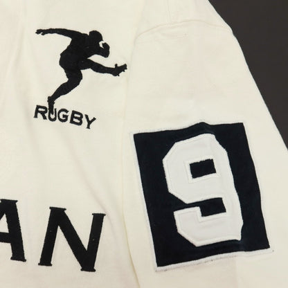 【中古】ラルフローレンラグビー RALPH LAUREN RUGBY コットン 長袖ポロシャツ アイボリー系【サイズS】【 状態ランクB 】【 メンズ 】