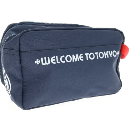 【中古】インディペンデント INDEPENDENT × Hershel ポリエステル セカンドバッグ ポーチ ライトネイビー【 状態ランクA 】【 メンズ 】