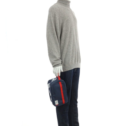 【中古】インディペンデント INDEPENDENT × Hershel ポリエステル セカンドバッグ ポーチ ライトネイビー【 状態ランクA 】【 メンズ 】