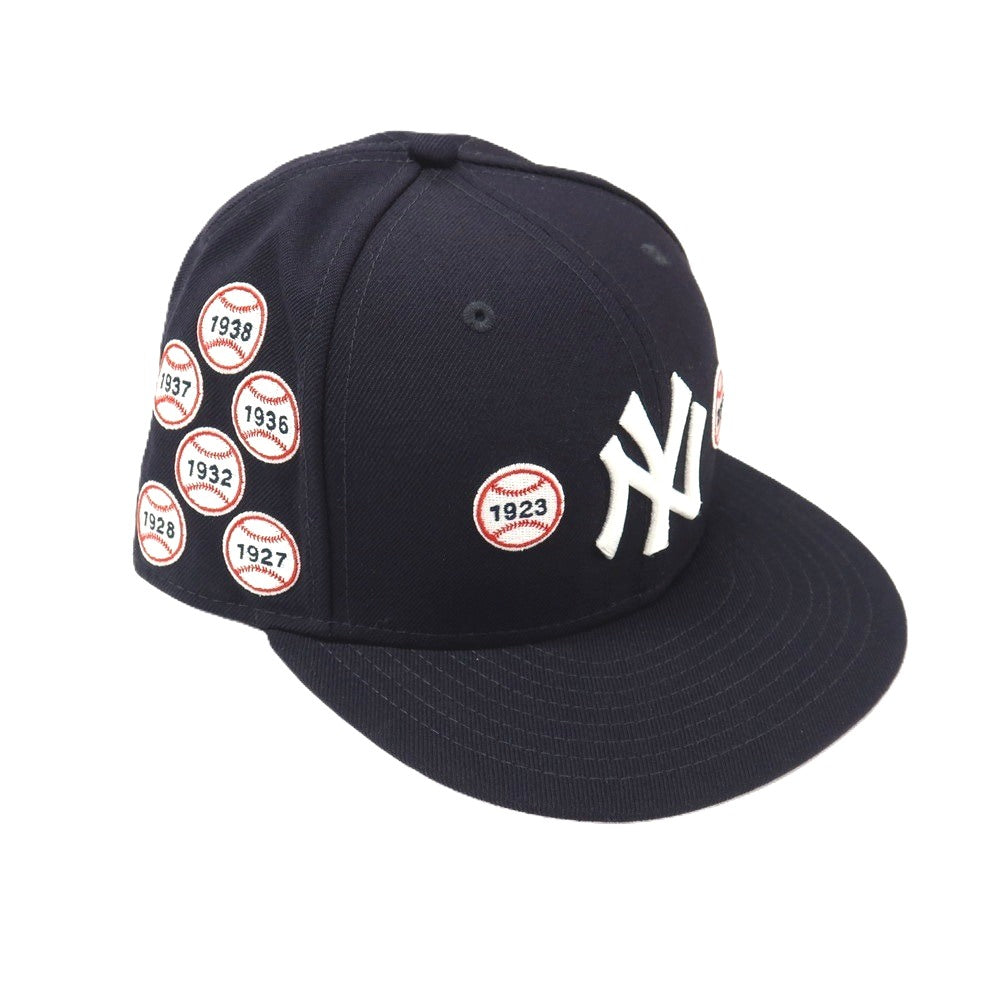 【中古】ニューエラ NEW ERA × Spike Lee 59FIFTY ベースボールキャップ 帽子 ダークネイビー【サイズ7 1/2（59.6cm）】【 状態ランクA 】【 メンズ 】