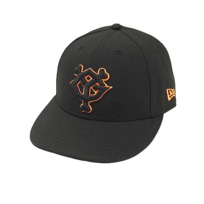 【中古】ブラックアイパッチ BlackEyePatch × 読売GIANTS × NEW ERA ベースボールキャップ 帽子 ブラック【サイズ7 3/8（58.7cm）】【 状態ランクA 】【 メンズ 】