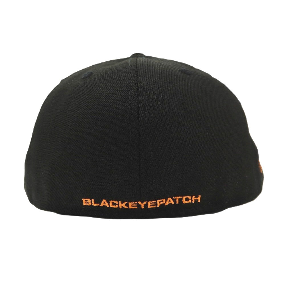 【中古】ブラックアイパッチ BlackEyePatch × 読売GIANTS × NEW ERA ベースボールキャップ 帽子 ブラック【サイズ7 3/8（58.7cm）】【 状態ランクA 】【 メンズ 】