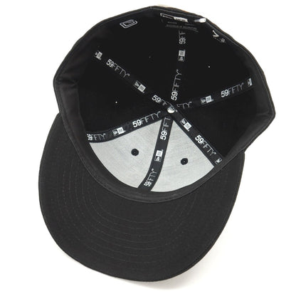【中古】ブラックアイパッチ BlackEyePatch × 読売GIANTS × NEW ERA ベースボールキャップ 帽子 ブラック【サイズ7 3/8（58.7cm）】【 状態ランクA 】【 メンズ 】
