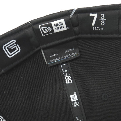 【中古】ブラックアイパッチ BlackEyePatch × 読売GIANTS × NEW ERA ベースボールキャップ 帽子 ブラック【サイズ7 3/8（58.7cm）】【 状態ランクA 】【 メンズ 】