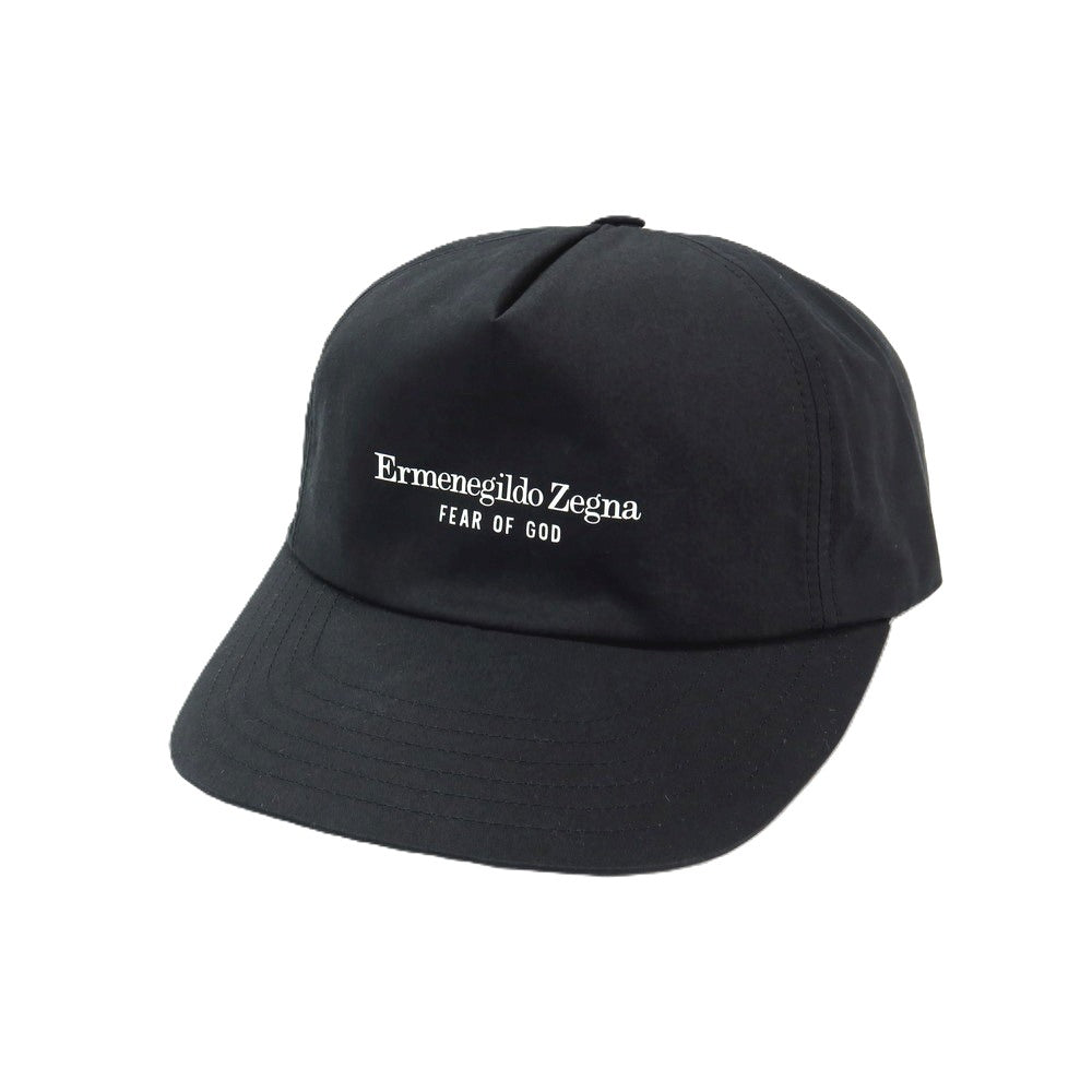 【中古】エルメネジルドゼニア Ermenegildo Zegna × FEAR OF GOD ベースボールキャップ 帽子 ブラック【サイズL（59cm）】【 状態ランクB 】【 メンズ 】