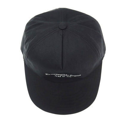 【中古】エルメネジルドゼニア Ermenegildo Zegna × FEAR OF GOD ベースボールキャップ 帽子 ブラック【サイズL（59cm）】【 状態ランクB 】【 メンズ 】