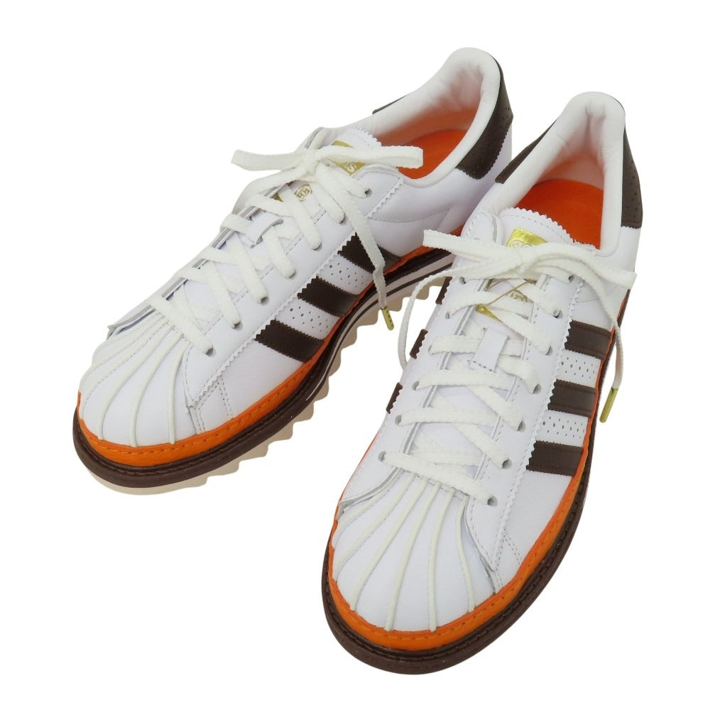 【中古】【未使用】クロット CLOT × adidas　2026年春夏 レザー スニーカー ホワイトxブラウン【サイズ27.5】【 状態ランクS 】【 メンズ 】