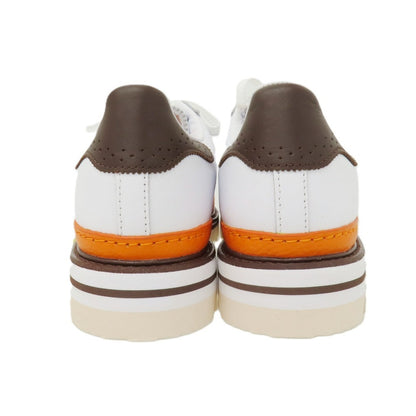 【中古】【未使用】クロット CLOT × adidas　2026年春夏 レザー スニーカー ホワイトxブラウン【サイズ27.5】【 状態ランクS 】【 メンズ 】