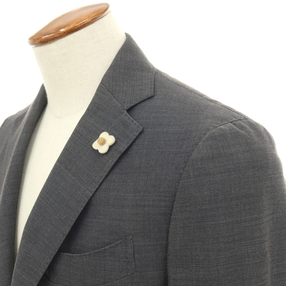 【中古】ラルディーニ LARDINI ウール 3つボタンスーツ ダークグレー【サイズ46】【 状態ランクD 】【 メンズ 】