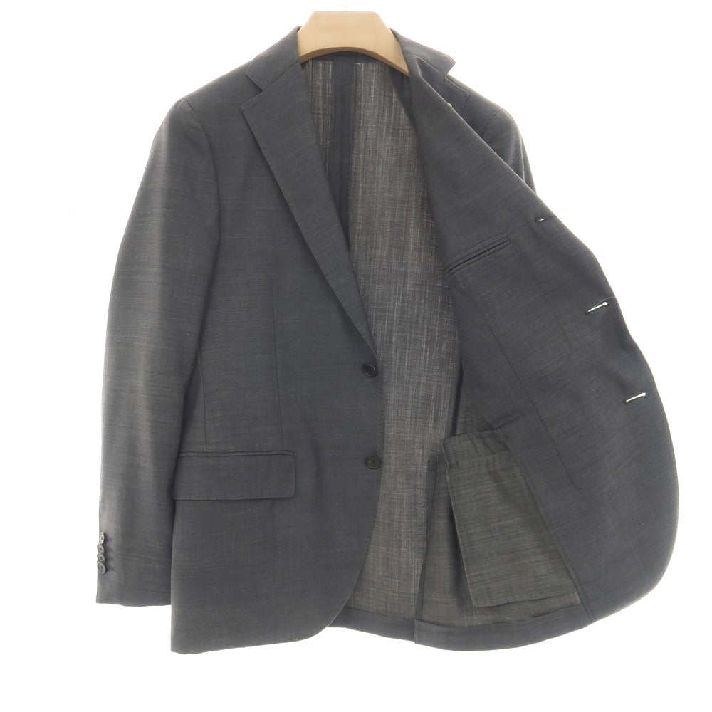【中古】ラルディーニ LARDINI ウール 3つボタンスーツ ダークグレー【サイズ46】【 状態ランクD 】【 メンズ 】